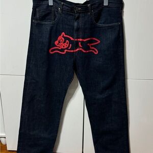 OG BBC IceCream Billionaire Boys Club Red Running Dog Jeans